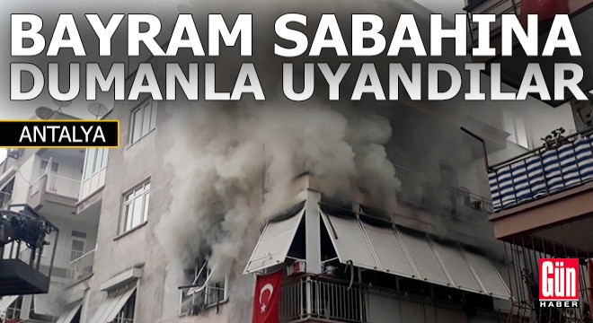 Bayram sabahına dumanla uyandılar