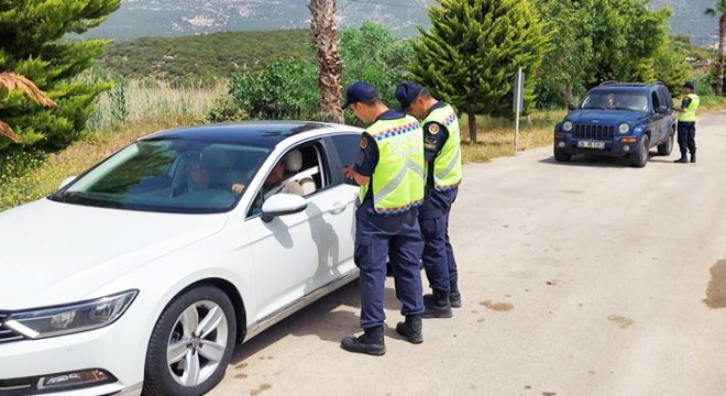 Bayramda, jandarma denetime ara vermedi