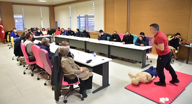 Belediye personeline 'ilk yardım' eğitimi