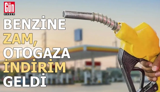 Benzine zam, otogaza indirim geldi