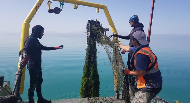 Beyşehir Gölünde hayalet ağı temizliği