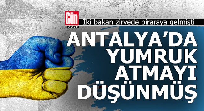 Bir bakan bir bakanı Antalya da yumruklamak istemiş