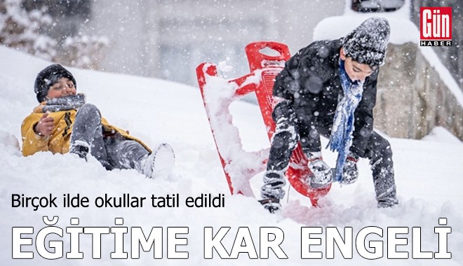 Birçok ilde eğitime kar engeli
