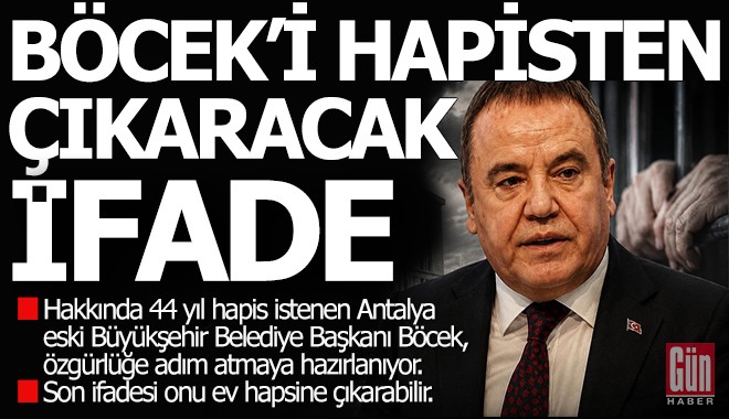 Böcek, bu ifadesiyle özgürlüğüne kavuşabilir