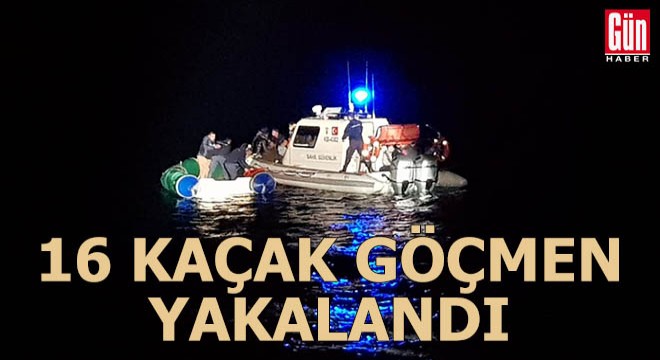 Bodrum açıklarında 16 kaçak göçmen yakalandı