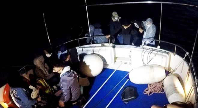 Bodrum'da 11 kaçak göçmen kurtarıldı