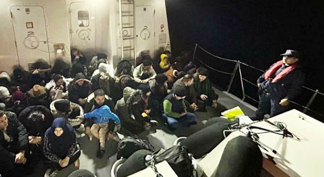 Bodrum'da 70 kaçak göçmen yakalandı