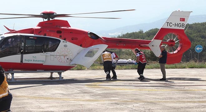 Bolu’da fenalaştı, ambulans helikopterle Antalya’ya sevk edildi