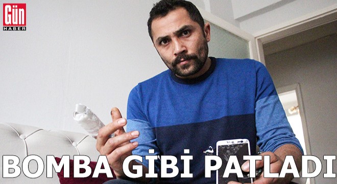 Bomba gibi patlayan powerbank parmağını kopardı