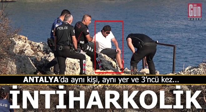 Bu yıl da intiharı geldi, falezlere çıktı