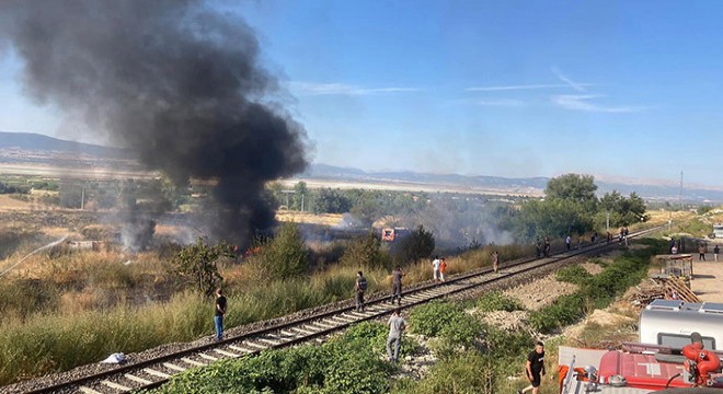 Burdur'da otluk alan yangını