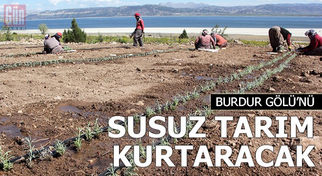 Burdur Gölü nü  susuz tarım  kurtaracak