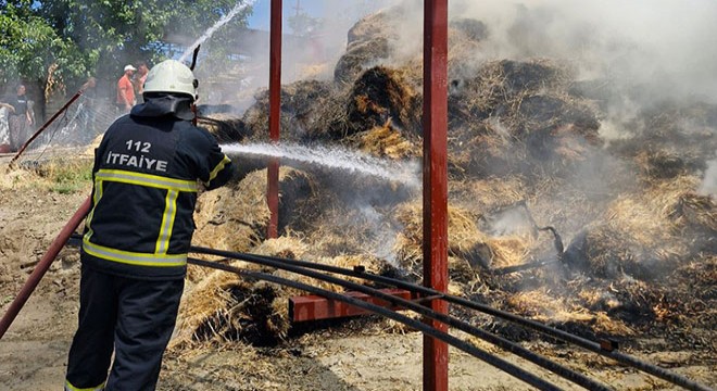 Burdur da 250 balya saman yandı