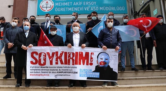 Burdur da STK lardan Doğu Türkistan açıklaması