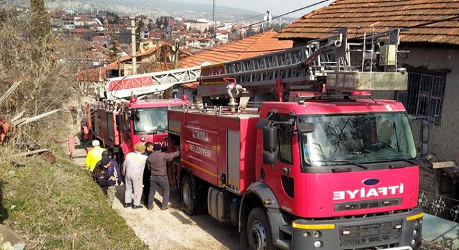 Burdur da ev yangını