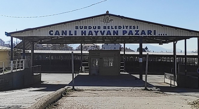 Burdur da hayvan pazarı kapandı