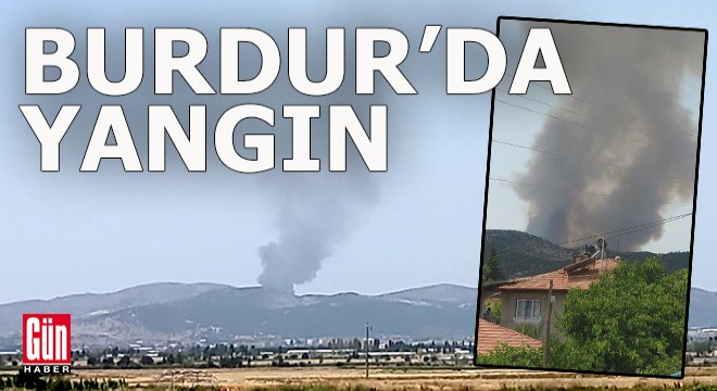 Burdur da orman yangını başladı