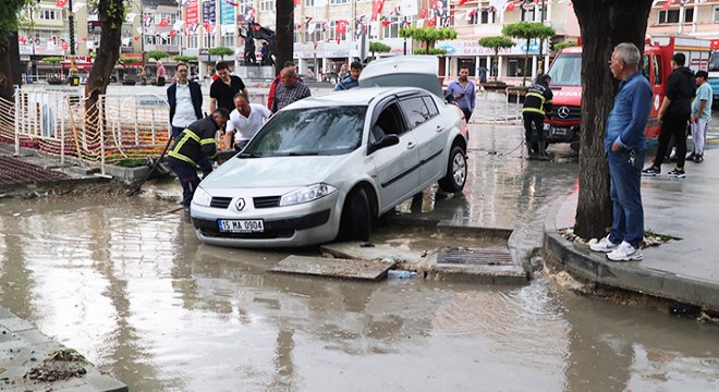 Burdur da sağanak etkili oldu