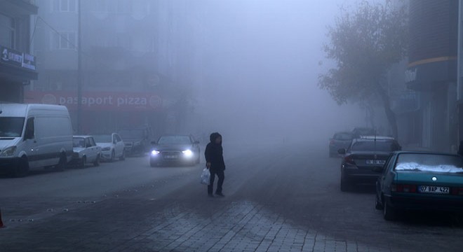 Burdur da yoğun sis