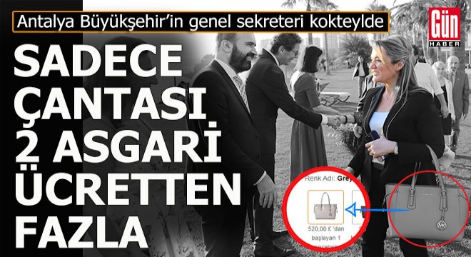 Büyükşehir genel sekreterinin havalı çantası...