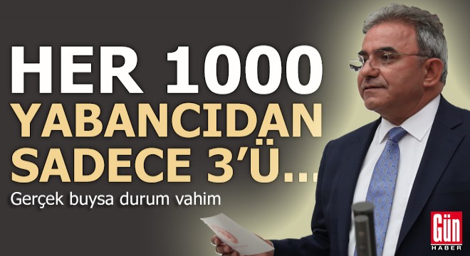 CHP’li Budak: Her bin yabancıdan sadece üçü…