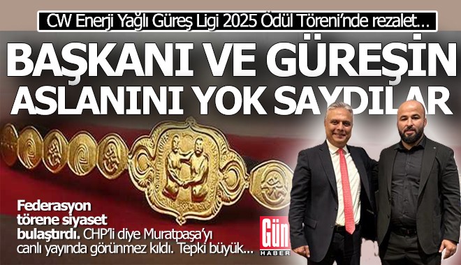 CW Enerji Yağlı Güreş Ligi 2025 Ödül Töreni’nde rezalet…