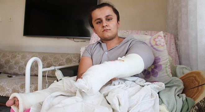 Cam kemik hastası Hilmi'yi tartıştığı grup darbetti