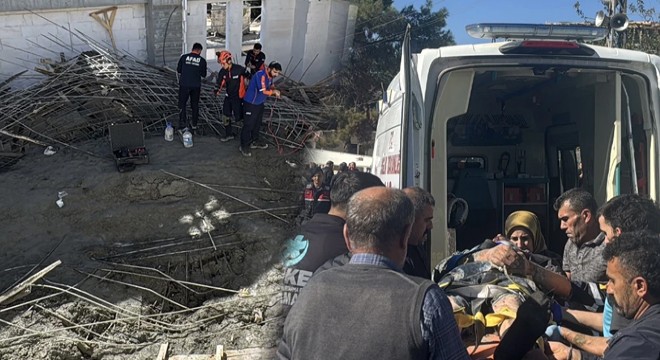 Cami inşaatında göçük: Biri ağır altı işçi yaralı