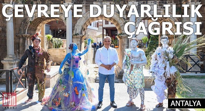 Canlı heykellerle çevreye duyarlılık çağrısı