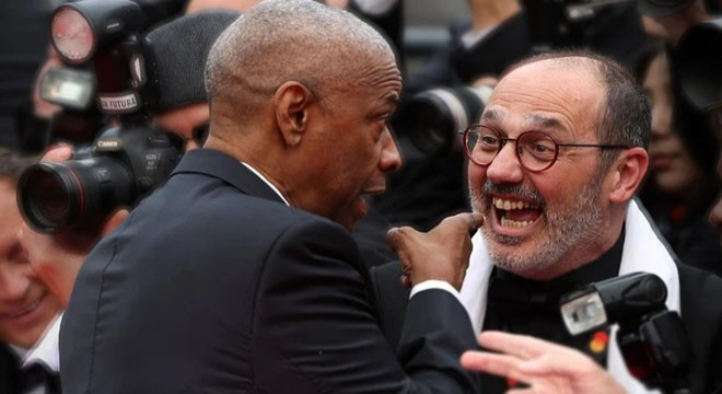 Cannes da gergin anlar! Oyuncu ve fotomuhabiri birbirine girdi