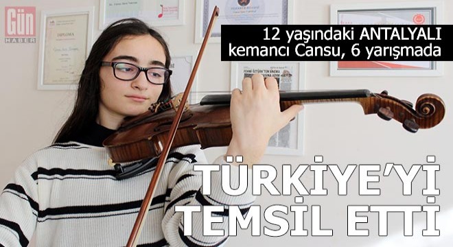 Cansu, 6 yarışmada Türkiye'yi temsil etti