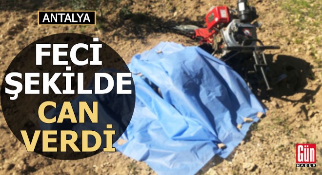 Çapa motorunun çarptığı çiftçi feci şekilde can verdi