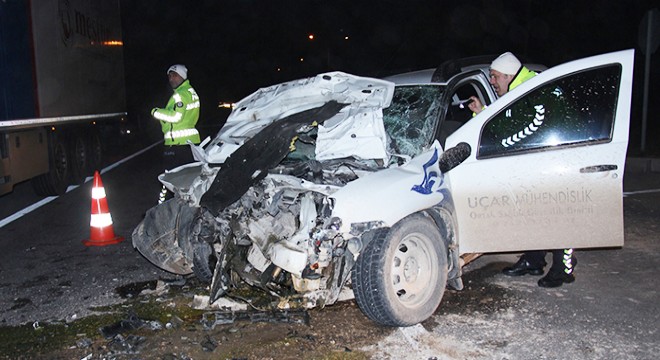 Çeltikçi de trafik kazası: 1 yaralı