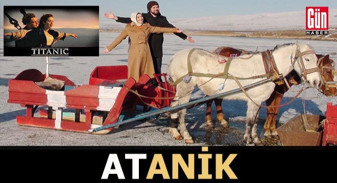 Çıldır Gölü'nde atlı kızak sezonu