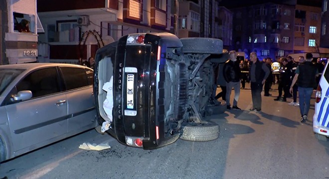 Cip sokaktaki 6 araca çarptı: 1 yaralı