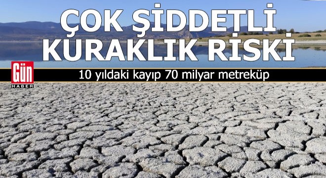 Çok şiddetli kuraklık riski!