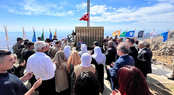 Cudi Dağı'na 207 şehidin anısına 'Şehitler Anıtı' yapıldı