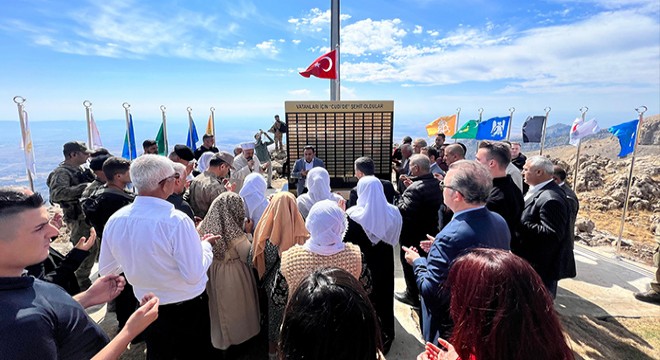 Cudi Dağı na 207 şehidin anısına  Şehitler Anıtı  yapıldı