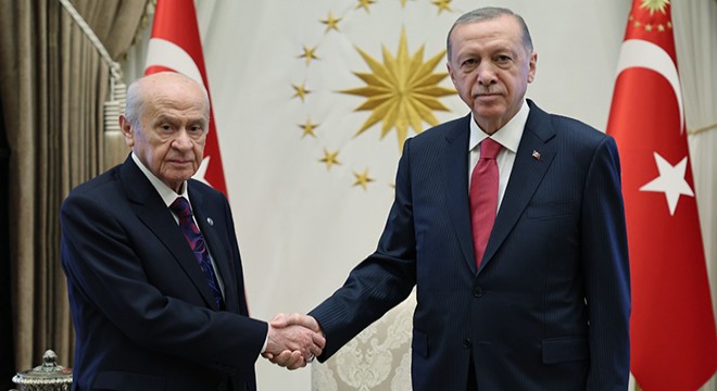 Cumhurbaşkanı Erdoğan, MHP lideri Bahçeli yi kabul etti