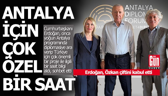 Cumhurbaşkanı Erdoğan'ın iki özel misafiri...