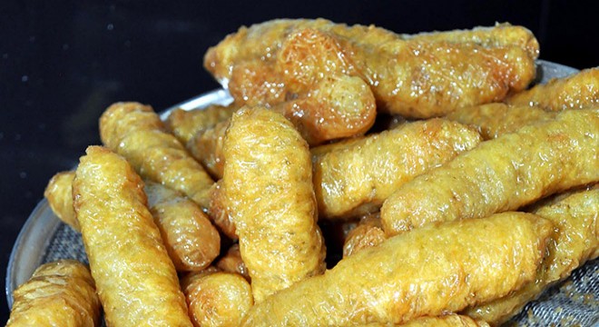 Dadaşlardan padişahların tatlısı kadayıf dolmasına yoğun ilgi