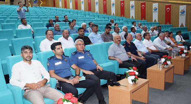 Daire amirleri ve muhtarlar bilgilendirildi