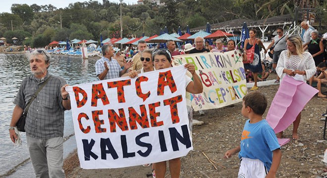 Datça'da, 'Sahiller Halkındır, Halkın Kalacak' eylemi