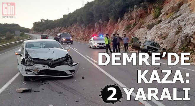 Demre'de kaza: 2 yaralı