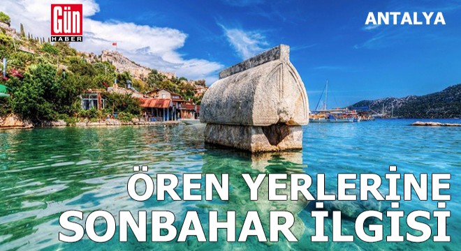 Demre'deki ören yerlerine sonbahar ilgisi