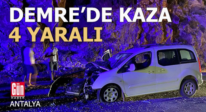 Demre de kaza: 4 yaralı