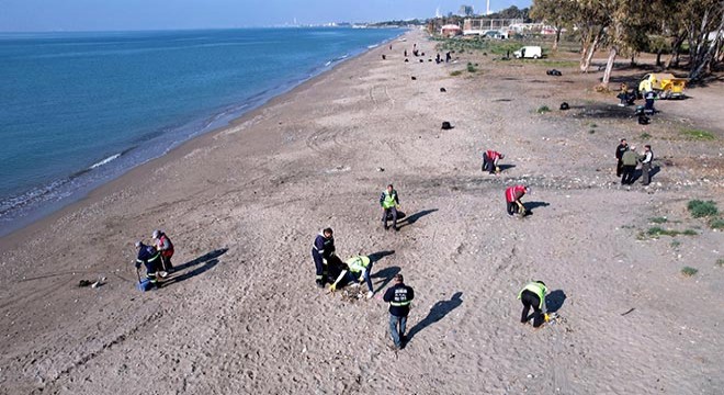 Deniz kaplumbağalarının yumurtlama alanları temizlendi