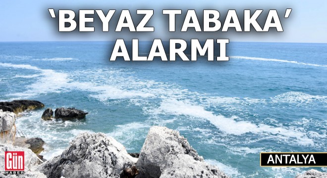 Deniz yüzeyinde 'beyaz tabaka' alarmı