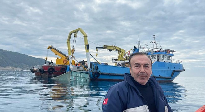 Denize düşen dinamit yüklü konteyner, 4 gün sonra çıkarıldı