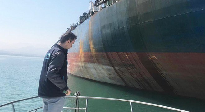Denizi kirleten gemiye 2 milyon 447 bin lira ceza